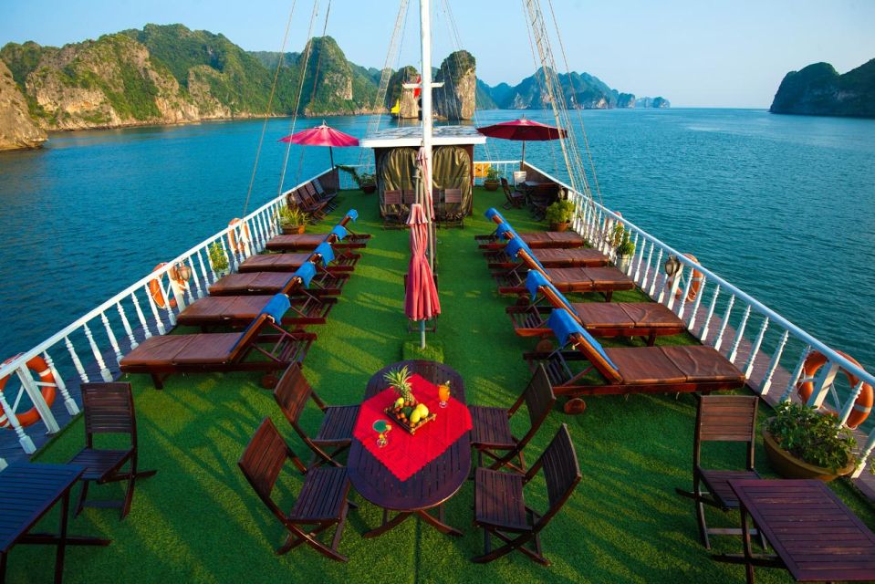 2-Day Royal Palace Ha Long Bay & Ti Top Island Cruise - Day 1: Hanoi pick-up, Tuan Chau check-in, and first karst sightings