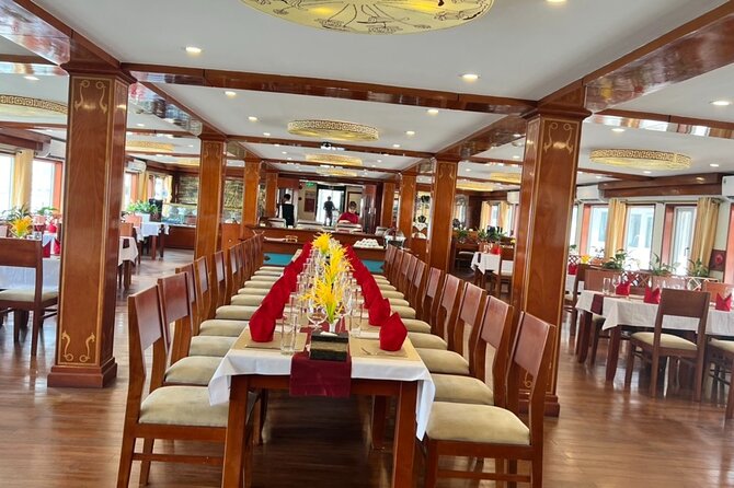2D1N Ha Long Bay by Calypso Cruise, Caves, Meals, Transfer - Dinner on the water: signature meal, then karaoke and squid fishing