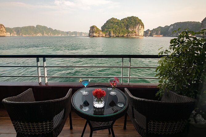All-Inclusive 2 Day/1 Night Halong Luxury Cruise, Meals, Cave, Kayaking,Swimming - Day 1 on board: cooking, squid fishing, and evening rhythm