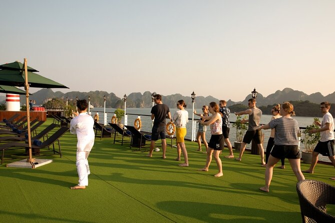 All-Inclusive 3 Day/2 Night Halong Luxury Cruise Meals, Cave, Kayaking, Swimming - Day 2: Morning bay views, Vung Vieng fishing village, and Viet Hai bike time
