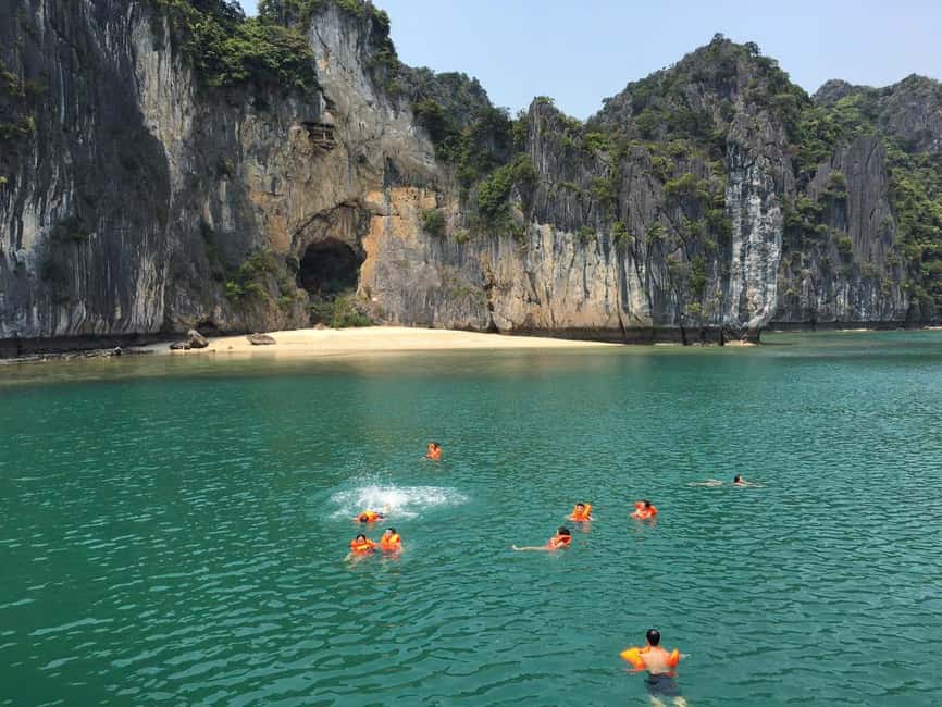 Cat Ba/Ha Noi: Lan Ha and Monkey Island Full Day Boat Trip - Monkey Island at 15:00: best moment for sunset energy and active choices