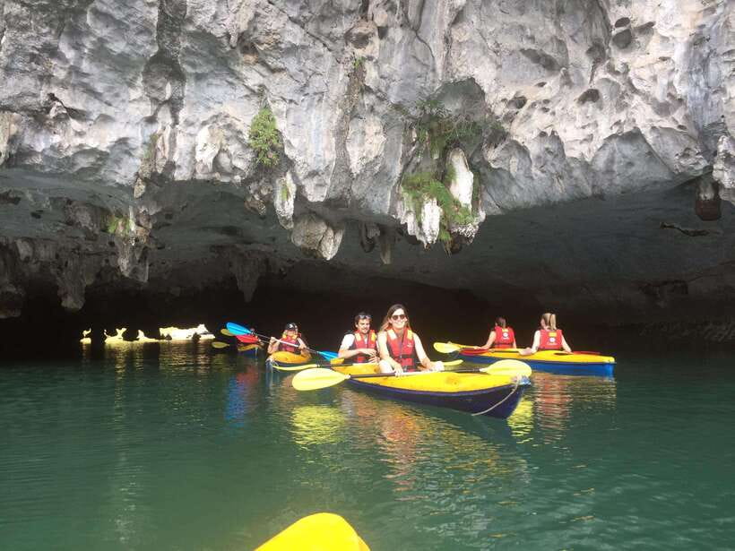 Cat Ba: Lan Ha, HaLong bay full day- biking, kayaking, lunch - Sunset party and tea ceremony: A calmer end to a full day