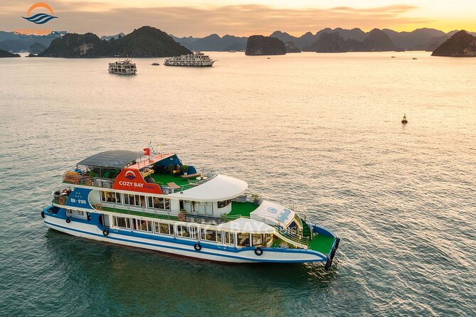 Cozy Bay Halong 5-Star Day Cruise, Buffet, Cave, Kayak, Swimming - From Tuan Chau to Sung Sot Cave: Stairs, Timing, and Big Payoff