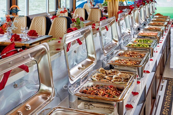 Cozy Bay Halong 5-Star Day Cruise, Buffet, Cave, Kayak, Swimming - Lunch Buffet: Solid, But Don’t Expect Fine Dining