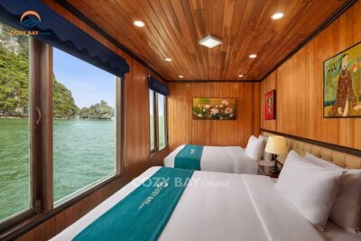 CozyBay Cruise-The Best Small Group 2D/1N inHalong-All inclusive - Day 1: caves, Titop Island, and sunset on the sundeck