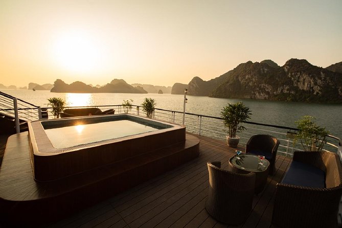 Doris Cruise 5 star cruise 2 days visiting Halong Bay Lan Ha Bay private balcony - Lunch, Check-in, and Rest: Built for Real Energy Levels