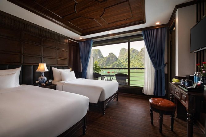 Doris Cruise 5 star cruise 3 days visiting Halong - Lan Ha Bay - Day 3: Dark and Light Cave, plus sunrise views before you head back to Hanoi
