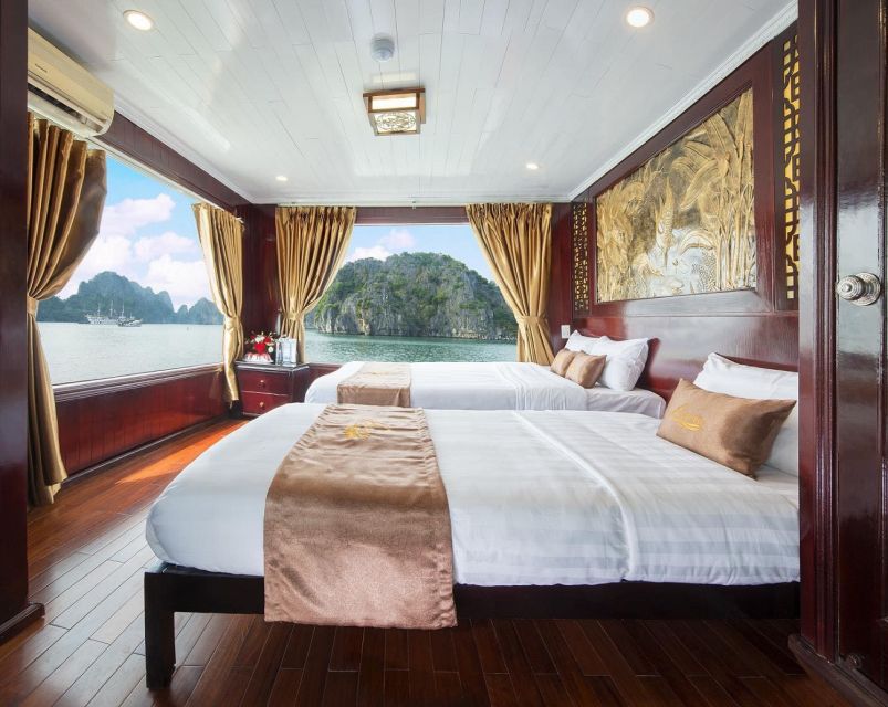 From Hanoi: Ha Long - Bai Tu Long Bay 2-Day 1-Night Cruise - Day One: Bai Tu Long waters, Cap La kayaking, and a deck-night routine