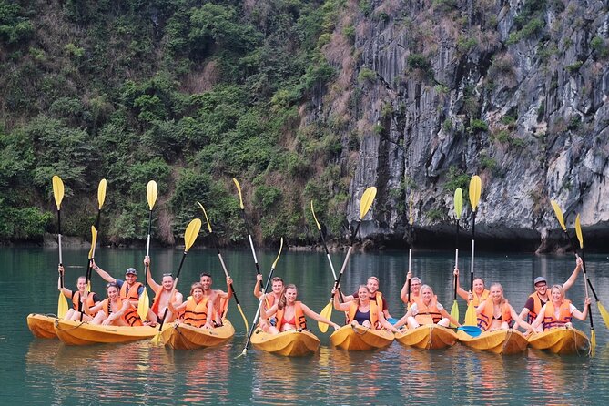Full day trip to Lan Ha-Ha Long Bay from Cat Ba, avoid the crowds - Swim stops and snorkeling: Ba Trai Dao Beach is the payoff