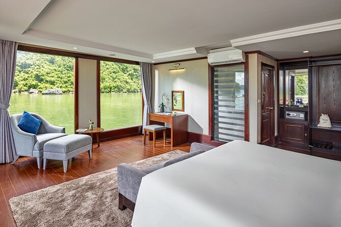 Halong Bay 2D1N Cruise Tour, Full Meals, Caves, Kayak &Transfer - Your Lotus Cabin: Private Balcony Energy for Two Days