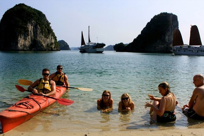 Halong Bay Day Tour By Diamond Era Cruise,Titop,Sung Sot & kayak - Titop Island: beach time plus the view climb