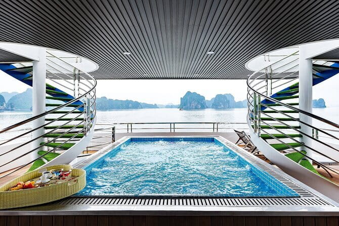 Halong Bay Day Tour Luxury Cruise With Jacuzzi and Buffet Lunch - Guide Sam and the Friendly Team Touch