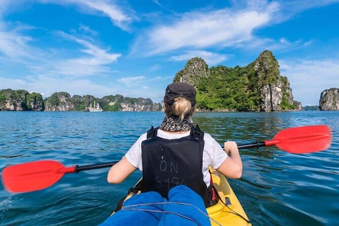 Halong Bay Day Tour: Visit Cave Island Kayaking Swimming Lunch - Ti Top Island: swimming at the beach or climbing for the view