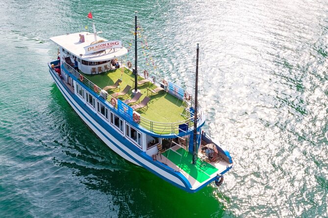 Halong Bay Day Tour With Titop Island, Cave, Kayak & Lunch - Sunset party and the ride back: finishing while the light changes