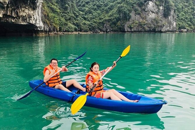Halong Bay Full-Day with 6 Hour Cruise Kayaking, Swimming, Lunch - Guide quality and group size: Henry and Happy set the pace