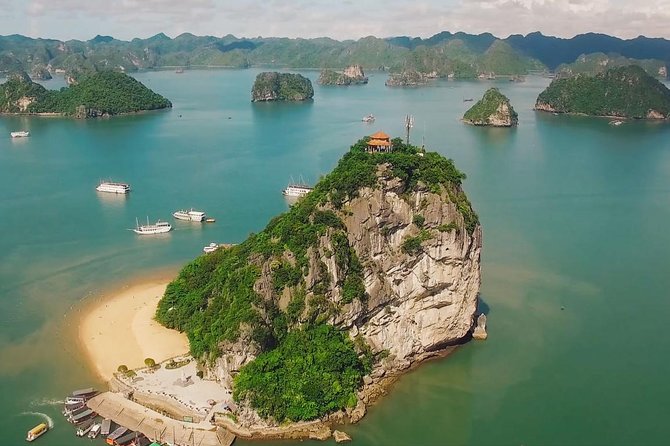 Halong Bay Full Day With Cave, Kayaking And Swimming - Highway Transfer - Sung Sot Cave: Beautiful, Busy, and Stairs-Heavy