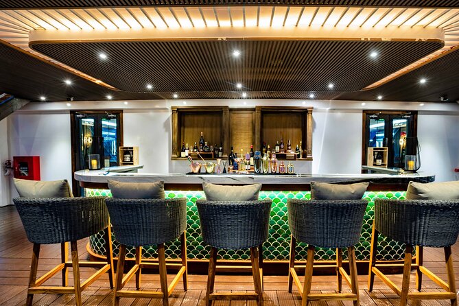 Halong Bay Luxury Dinner Cruise - Ambassador - The sail past Halong City lights and the LED Bai Chay Bridge