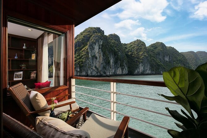 Halong Pandora 5 Star Cruise 2D1N-All Inclusive, cave, transfer - Morning sightseeing on Day 2: breakfast, views, then back to Hanoi