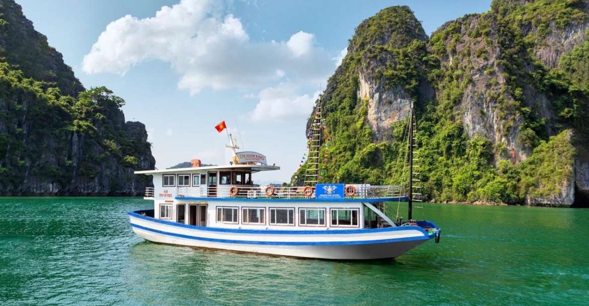 Hanoi: Halong Bay Day Trip with Titop Island, Cave, & Kayak - Boarding the Boat at Around 12:00 and Setting the Tone