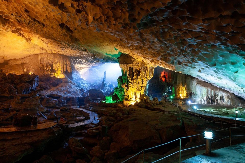 Hanoi: Halong Bay Day Trip with Titop Island, Cave, & Kayak - Titop Island at 15:45: Hike for Panoramic Views or Swim on the Beach