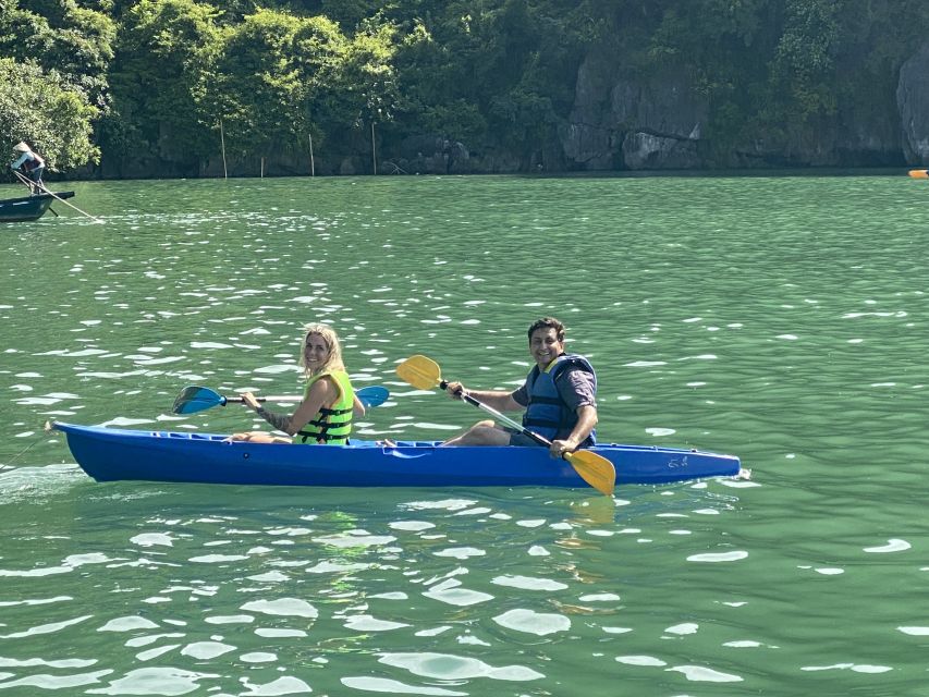Hanoi: Roundtrip Halong Bay Islands, Caves, Kayaking & Lunch - Tuan Chau port at noon: check-in, then straight onto the water