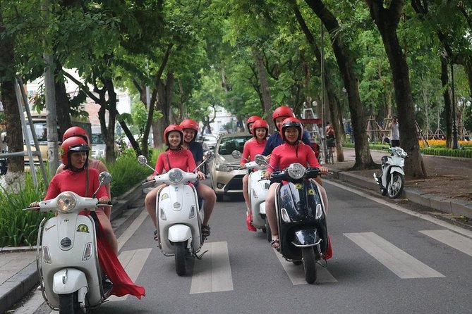 Vespa City Tour &Train Street Female With Ao Dai Riders 4,5 Hours - Female Ao Dai riders: more than a theme, it shapes the ride